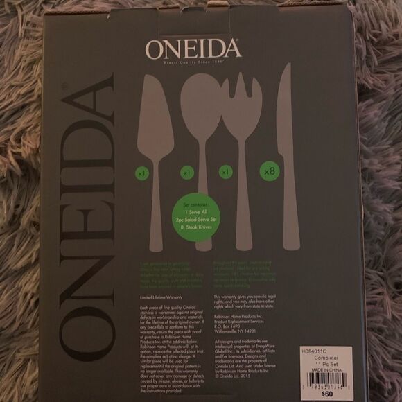 Oneida Essential Additions Completer Set NIB - Picture 2 of 2